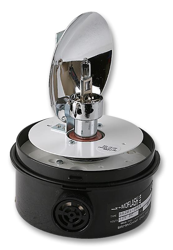 MOFLASH SIGNALLING Audio & Visual Signal Indicator Units RA201-21FA BEACON/SOUNDER, ROTATING, 24VDC MOFLASH SIGNALLING 3787310 RA201-21FA