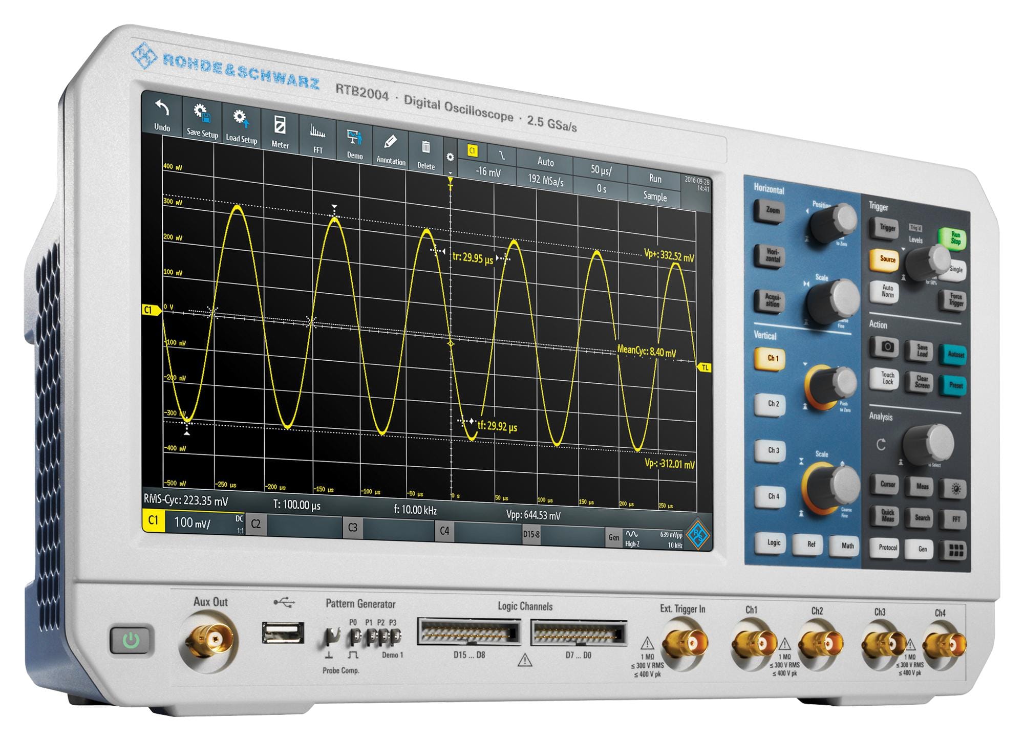 ROHDE & SCHWARZ Mixed Signal / Mixed Domain Oscilloscopes (MS RTB2K-COM4 BUNDLE (RTB2004+B243+B1+PK1) RTB2004 COMPLETE BUNDLE, 300 MHZ, 4CH ROHDE & SCHWARZ 2723153 RTB2K-COM4 BUNDLE (RTB2004+B243+B1+PK1)