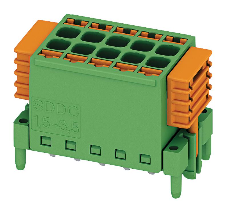 PHOENIX CONTACT Wire-To-Board Terminal Blocks SDDC 1,5/ 4-PV-3,5 TB, WIRE TO BRD, 4POS, 16AWG PHOENIX CONTACT 2688593 SDDC 1,5/ 4-PV-3,5