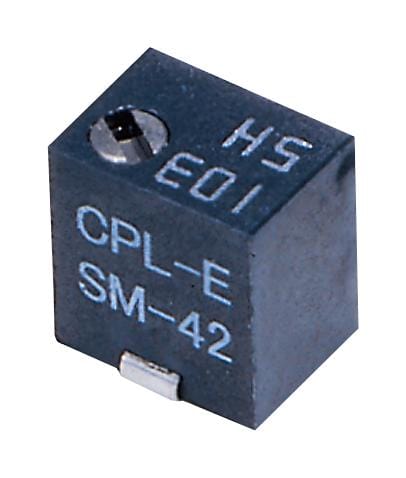 NIDEC COPAL ELECTRONICS Potentiometers / Trimming SM-42TW101 TRIMMER POT, CERMET, 100R, 11TURN, SMD NIDEC COPAL ELECTRONICS 2857020 SM-42TW101