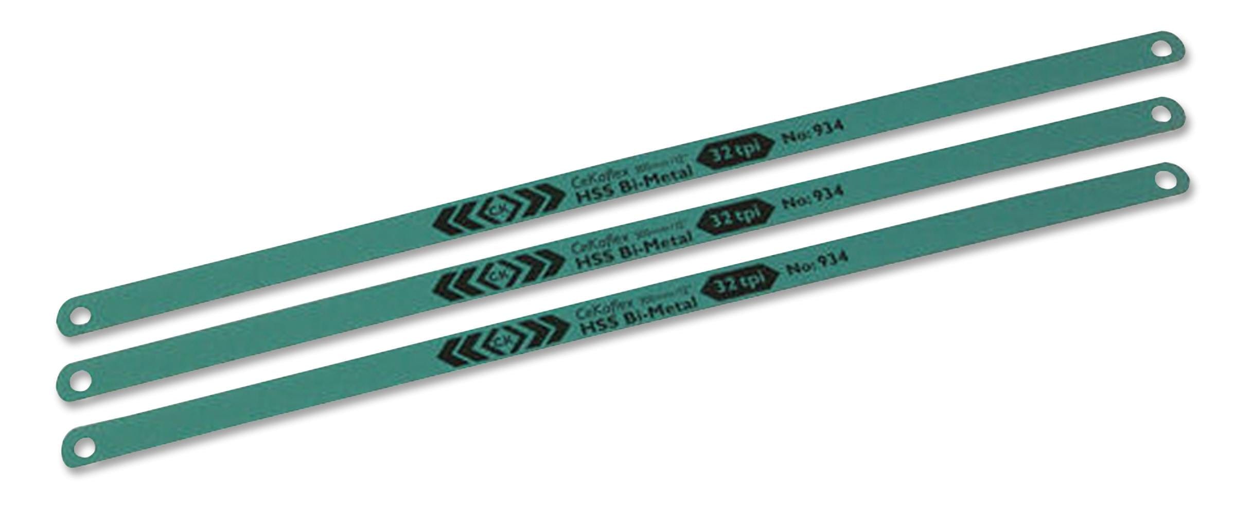 CK TOOLS Replacement Blades Hand Saws T0934R 1232 BLADES, HACKSAW, 12"X32 TPI, PK3 CK TOOLS 2252530 T0934R 1232