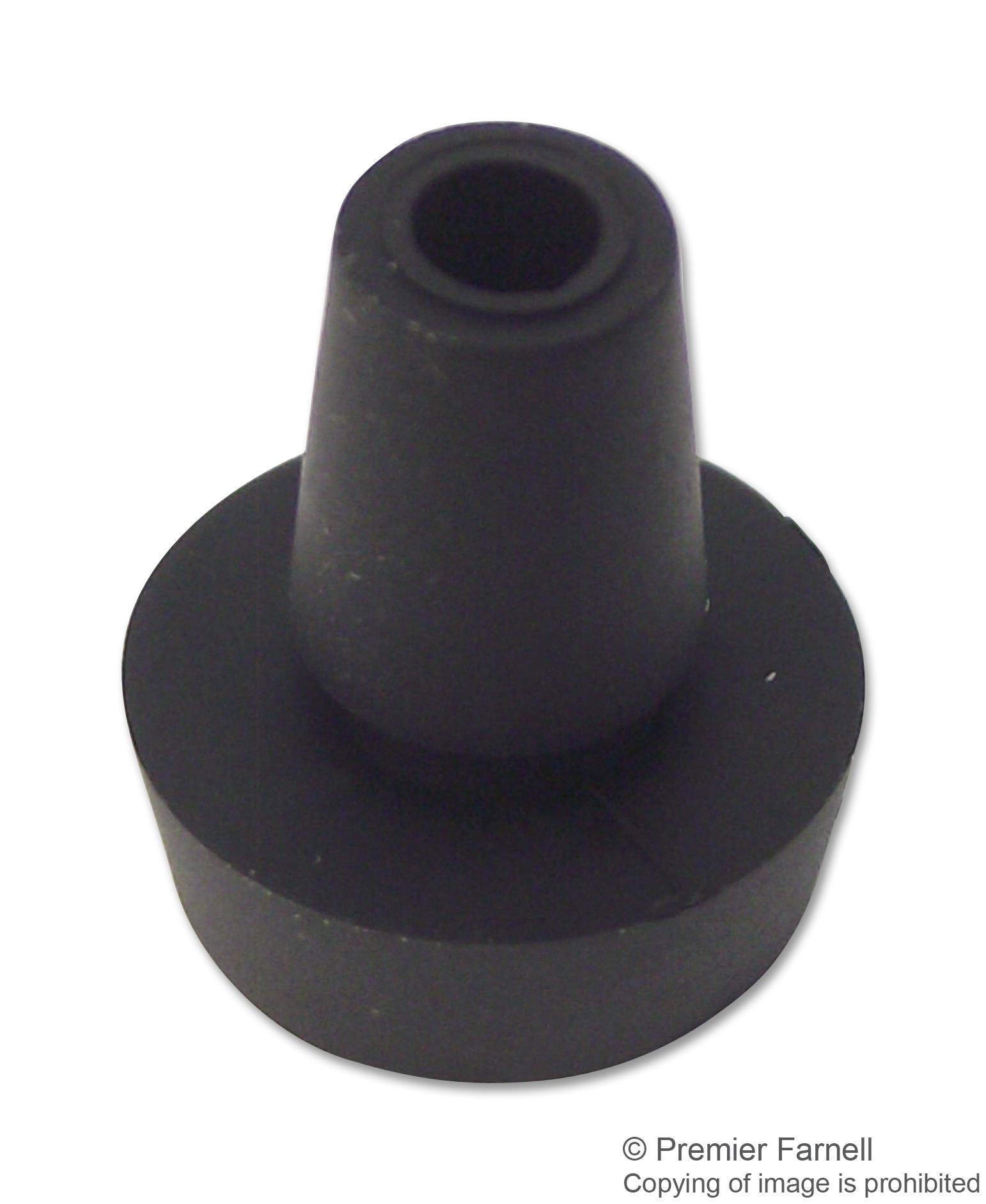 TR FASTENINGS Feet TRPOF-50185 PUSH-ON FEET, THERMOPLAST, BLACK, 4.6MM TR FASTENINGS 2472956 TRPOF-50185
