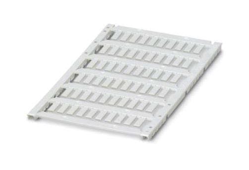 PHOENIX CONTACT Wire Markers - Clip Style UCT-WMT (10X4) CABLE MARKER, 0.6MM-7MM, PC, WHITE PHOENIX CONTACT 3268222 UCT-WMT (10X4)