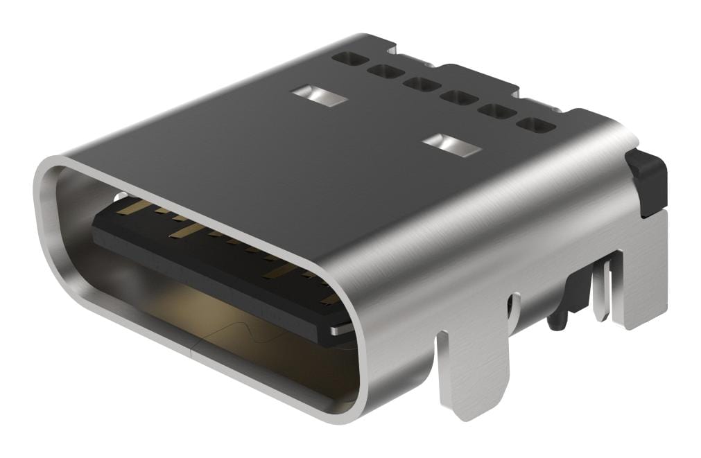 GCT (GLOBAL CONNECTOR TECHNOLOGY) USB Connectors USB4080-03-A USB CONN, 3.2 TYPE C, RCPT, 24POS, SMT GCT (GLOBAL CONNECTOR TECHNOLOGY) 3801063 USB4080-03-A