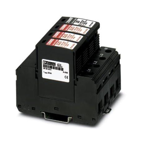 PHOENIX CONTACT Data Line / Mains Surge Protectors VAL-MS 385/65/3+1 SURGE PROTECTOR, 80KA, 385V PHOENIX CONTACT 3252749 VAL-MS 385/65/3+1