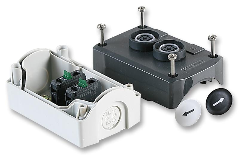 SCHNEIDER ELECTRIC Control Station XALD222 CONTROL STATION, 2NO SCHNEIDER ELECTRIC 3729199 XALD222