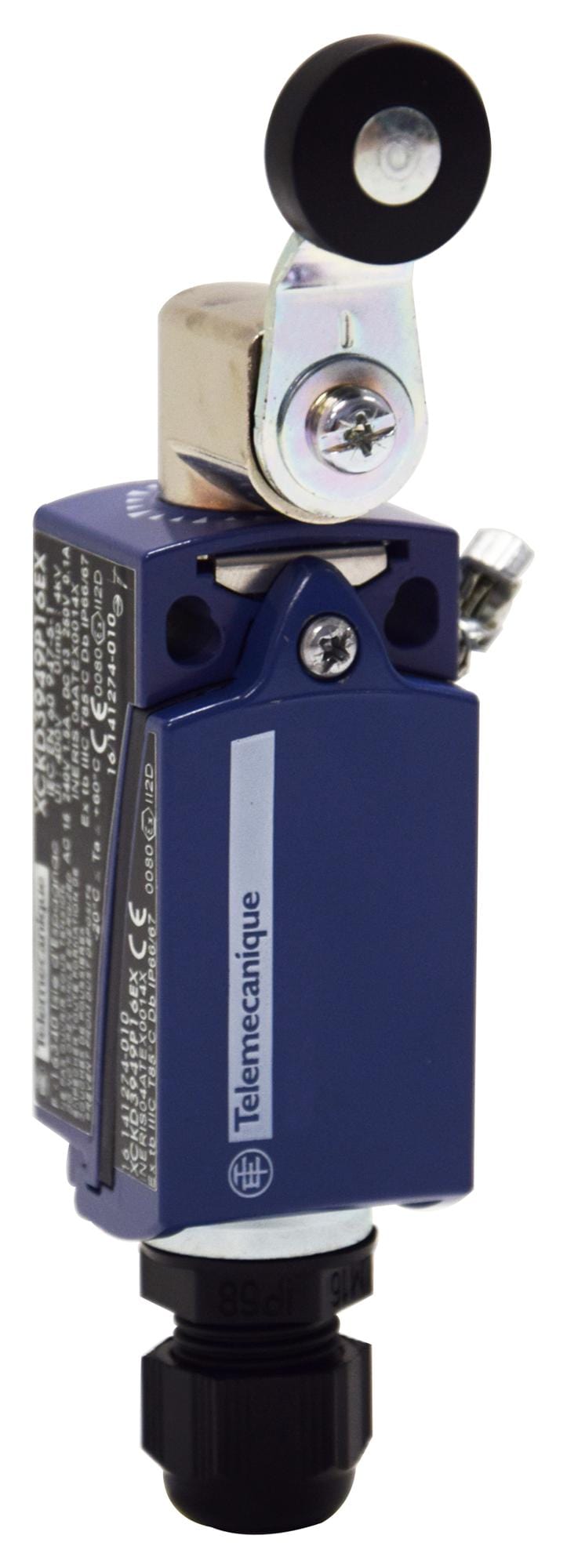 TELEMECANIQUE SENSORS Limit Switch XCKD3918P16EX LIMIT SW, LEVER, DPST-NO/SPST-NC, 1.5A TELEMECANIQUE SENSORS 3130441 XCKD3918P16EX