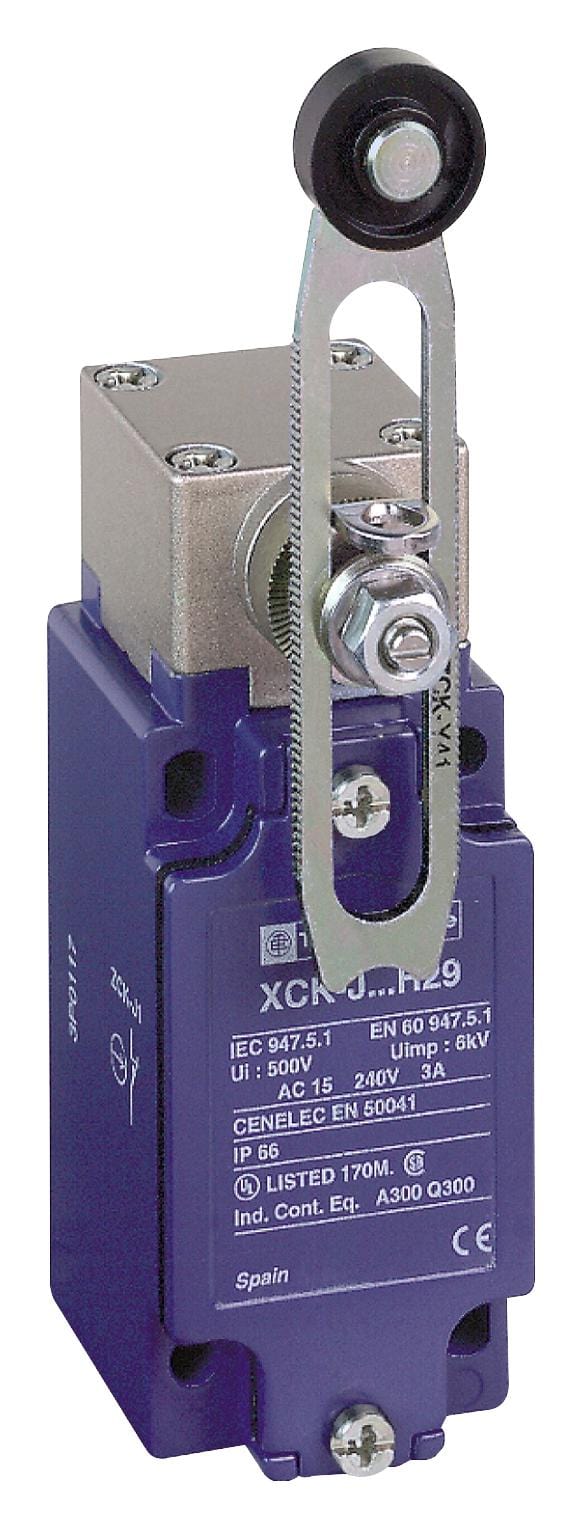 TELEMECANIQUE SENSORS Limit Switch XCKJ10543H7 LIMIT SW, LEVER, SPST-NO/NC, 3A, 240V TELEMECANIQUE SENSORS 3212781 XCKJ10543H7