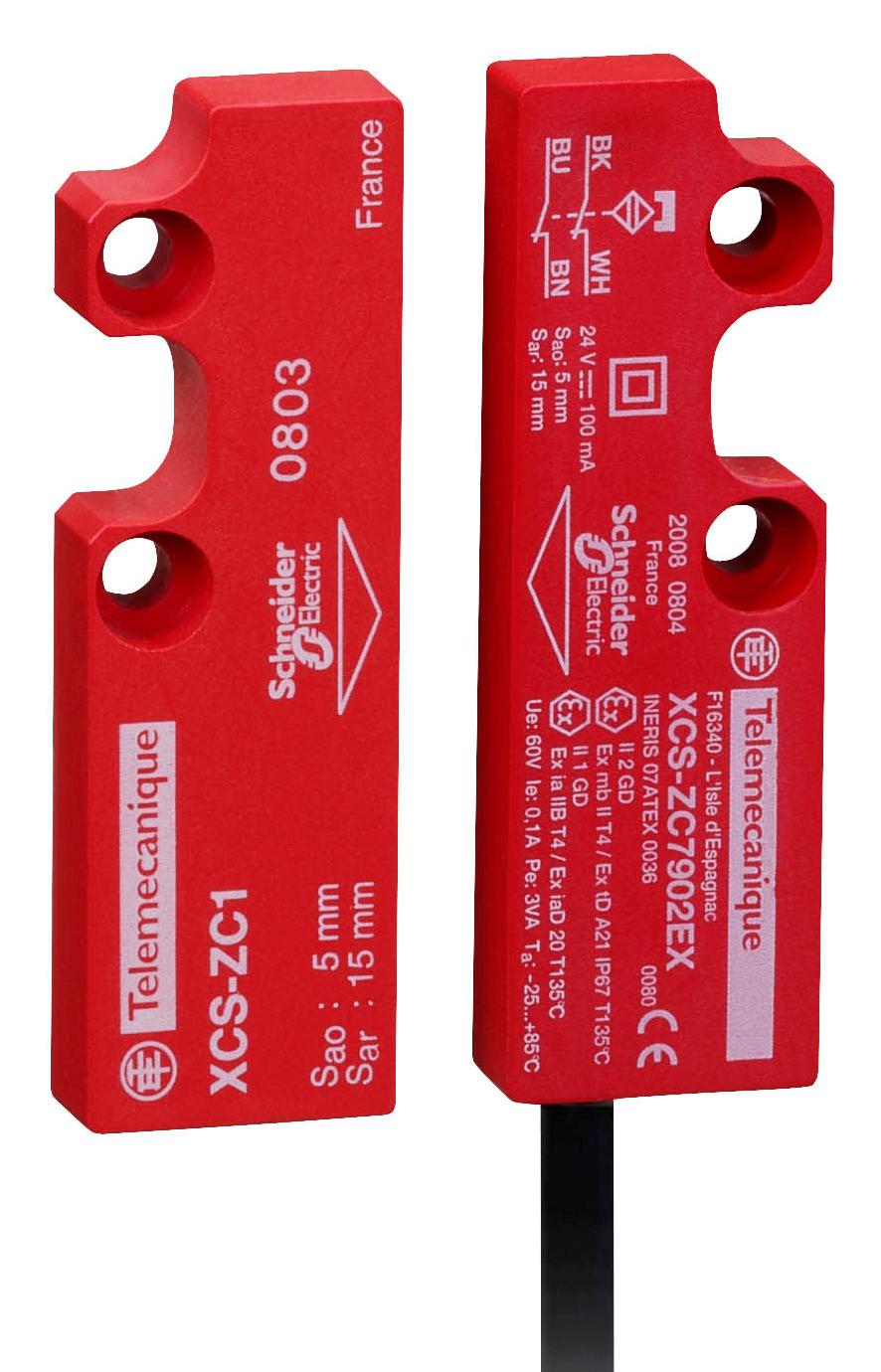 TELEMECANIQUE SENSORS Safety interlock XCSDMC59010EX SAFETY SW, SPST-NO/NC, 0.1A, 24V, CABLE TELEMECANIQUE SENSORS 3130593 XCSDMC59010EX