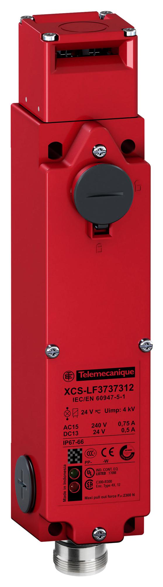 SCHNEIDER ELECTRIC Safety interlock XCSLF373731M3 SAFETY SW, DPST-NC/SPST-NO, 1.5A, 24V SCHNEIDER ELECTRIC 3108593 XCSLF373731M3