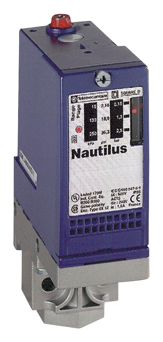 TELEMECANIQUE SENSORS Switches XMLA300D2S14 PRESSURE SWITCH, SPST-CO, 300BAR, PANEL TELEMECANIQUE SENSORS 3213161 XMLA300D2S14