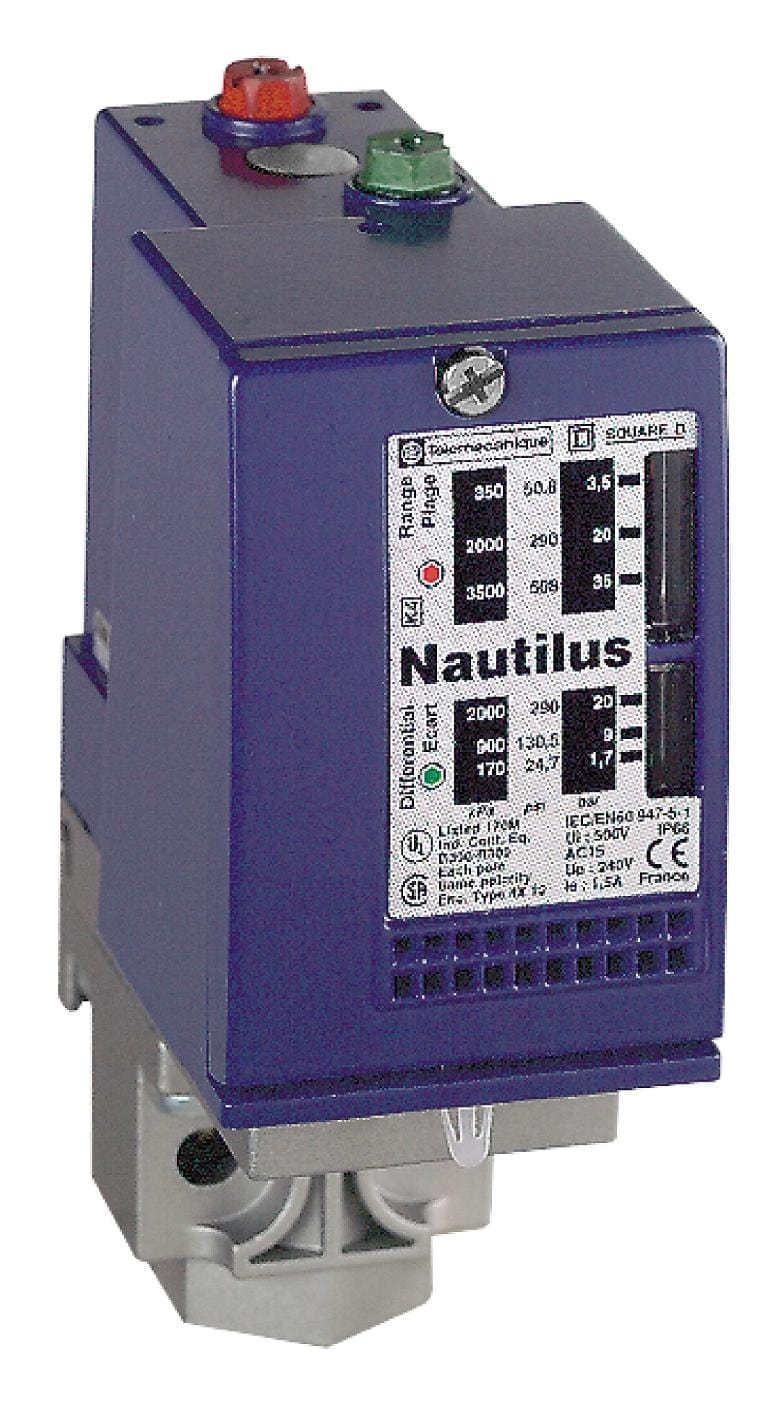TELEMECANIQUE SENSORS Switches XMLC035B2S12 PRESSURE SWITCH, 2CO, 35BAR, PANEL TELEMECANIQUE SENSORS 3131107 XMLC035B2S12