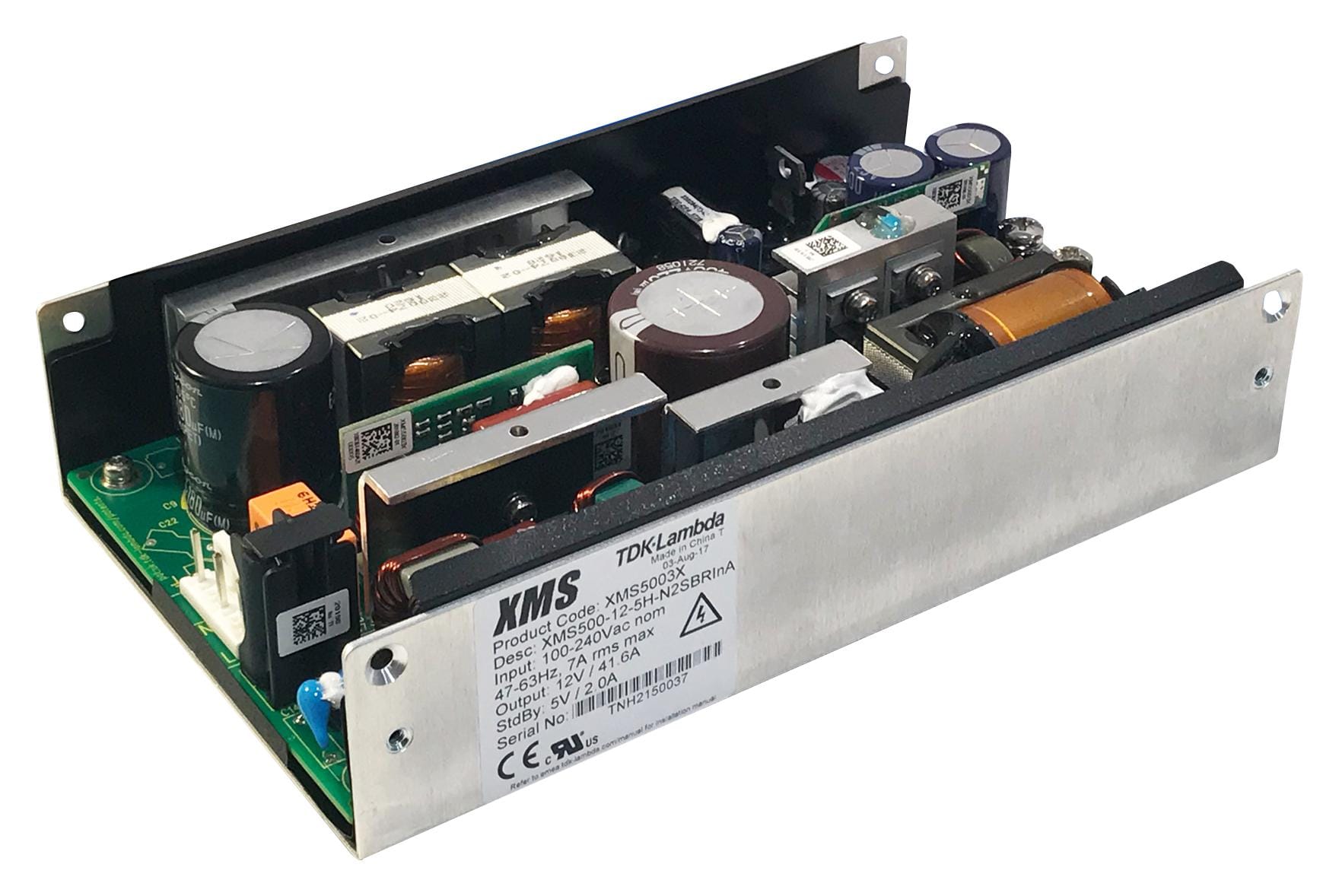 TDK-LAMBDA Enclosed - Single Output XMS500LV POWER SUPPLY, MEDICAL, AC-DC, 36V, 13.8A TDK-LAMBDA 2849393 XMS500LV