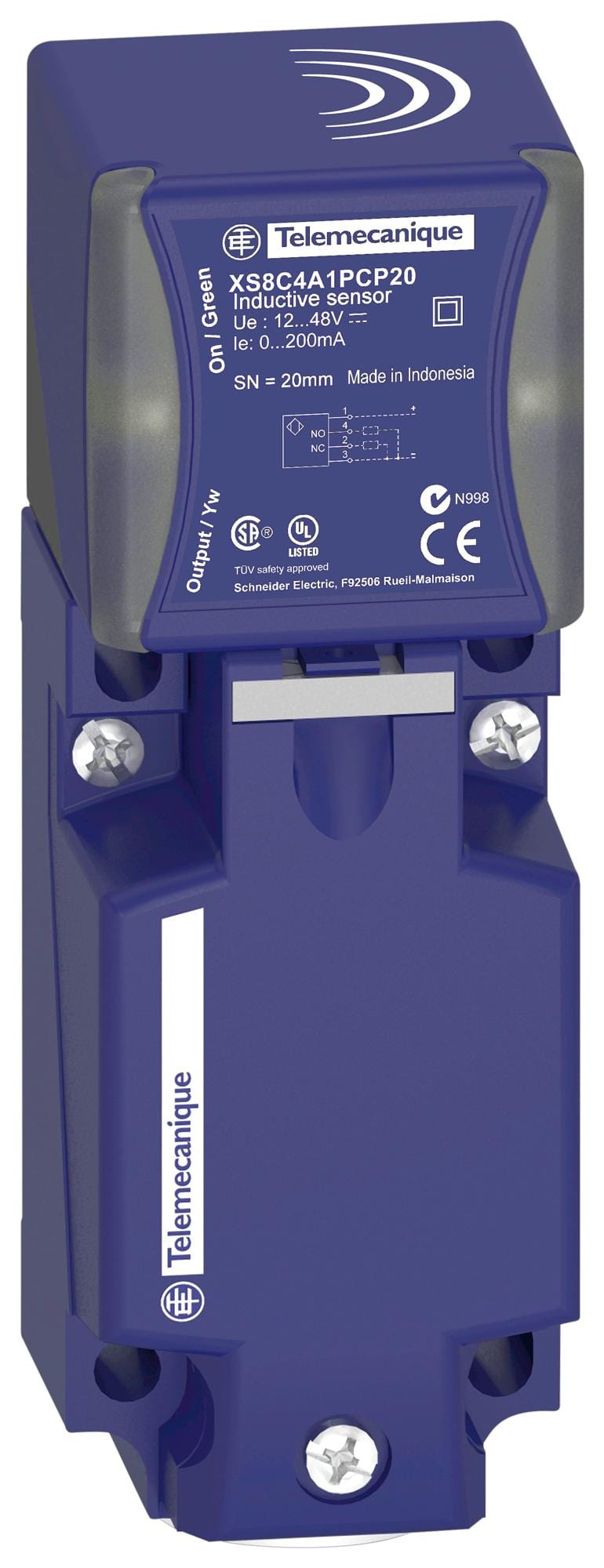 TELEMECANIQUE SENSORS Inductive XS9C4A2A2N12 INDUCTIVE PROXIMITY SENSOR, 25MM, 24V TELEMECANIQUE SENSORS 3131395 XS9C4A2A2N12