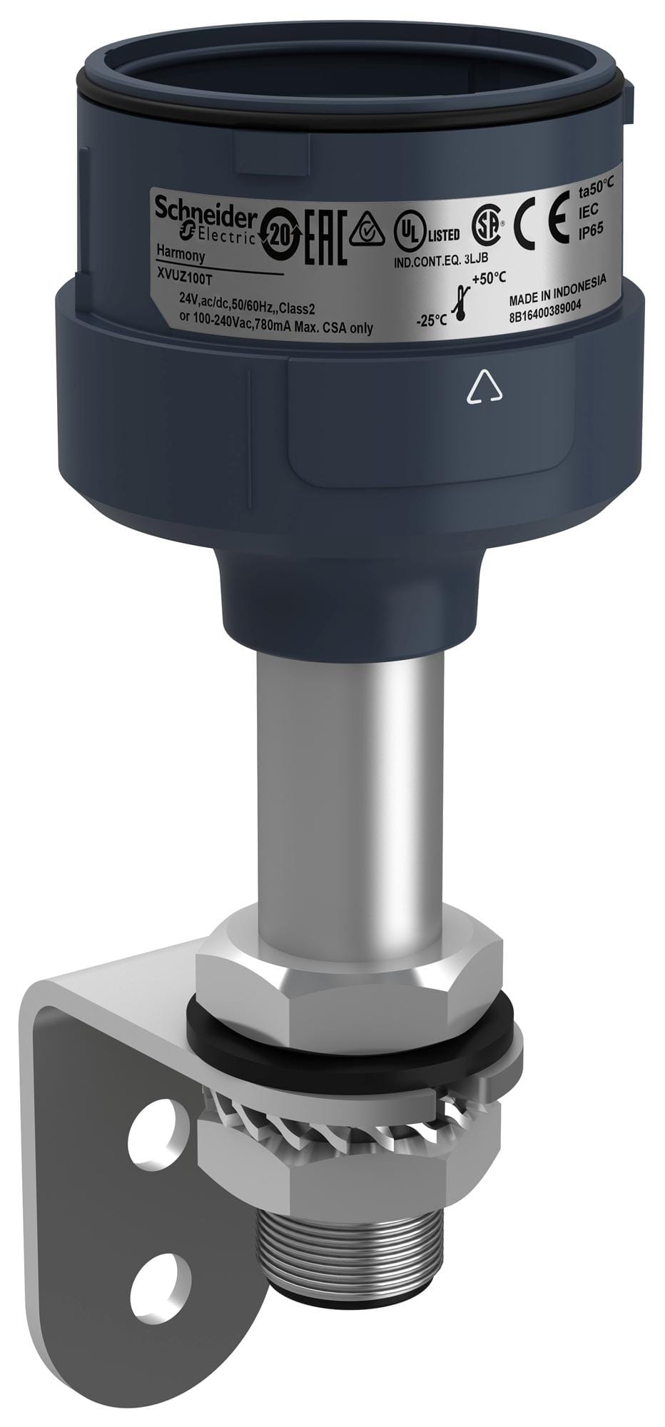 SCHNEIDER ELECTRIC Signal Indicator Accessories XVUZ100T METAL BRACKET, MODULAR TOWER LIGHT SCHNEIDER ELECTRIC 3116168 XVUZ100T