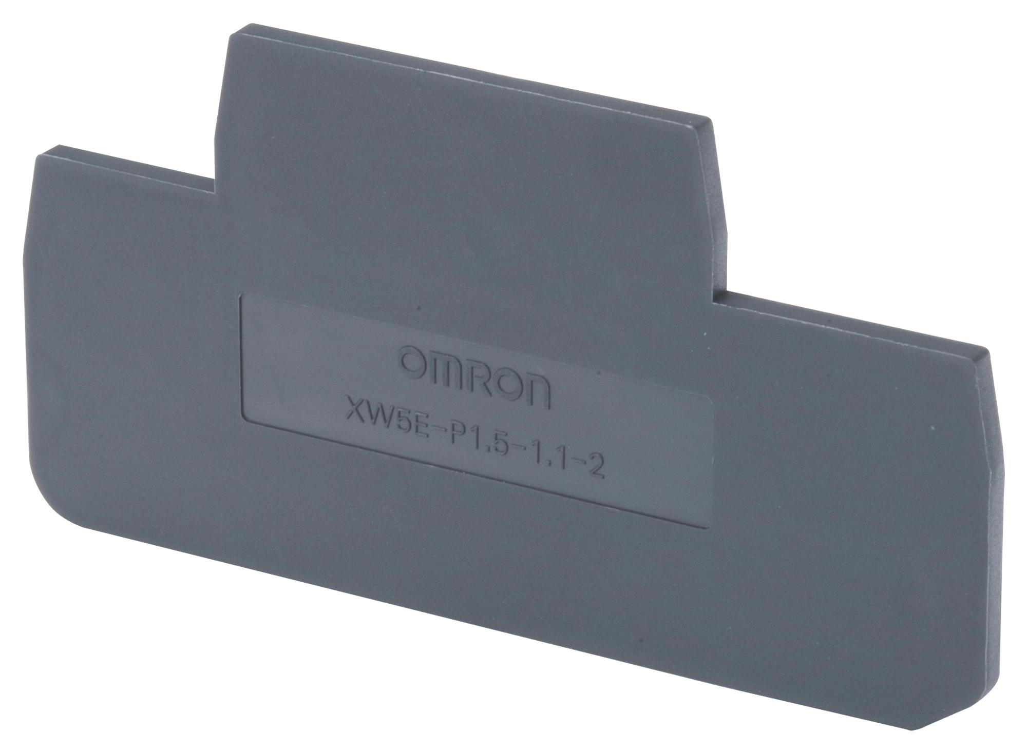 OMRON Terminal Block Accessories XW5E-P1.5-1.1-2 END COVER, DIN RAIL TERMINAL BLOCK OMRON 2578841 XW5E-P1.5-1.1-2