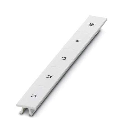 PHOENIX CONTACT Terminal Block Markers ZB 22,LGS:L1-N,PE MARKER STRIP, L1/L2/L3/N/PE, 22MM, WHT PHOENIX CONTACT 3242937 ZB 22,LGS:L1-N,PE