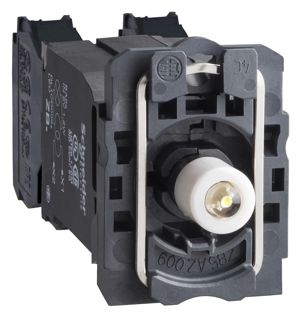 SCHNEIDER ELECTRIC Contact Blocks ZB5AW04D15 LIGHT BLOCK, 6A, 120VAC, SCREW CLAMP SCHNEIDER ELECTRIC 3215877 ZB5AW04D15