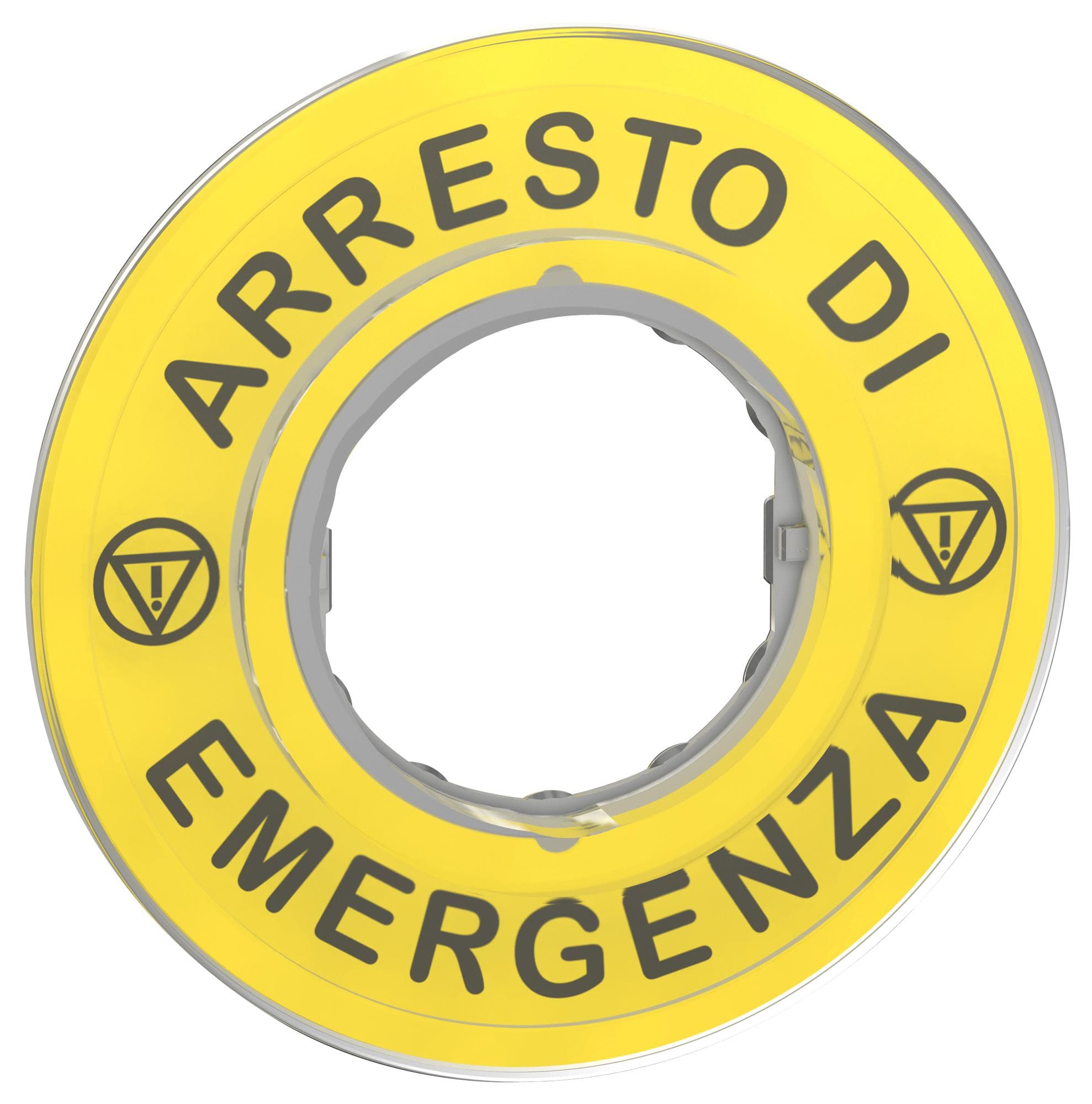 SCHNEIDER ELECTRIC Legends ZBY9620 MARKED LEGEND, EMERGENCY STOP SWITCH SCHNEIDER ELECTRIC 3115287 ZBY9620