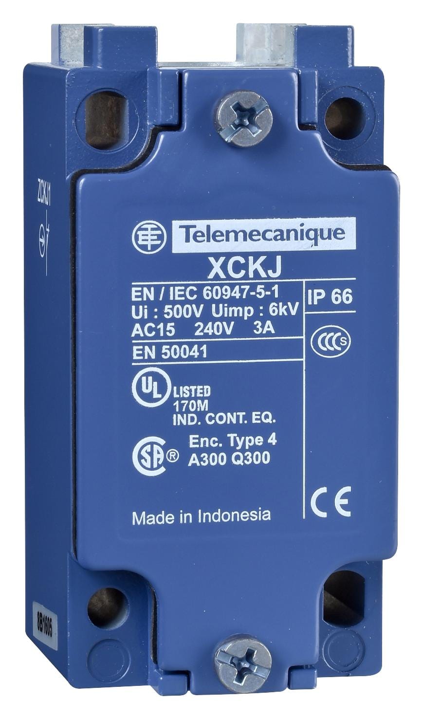 TELEMECANIQUE SENSORS Bodies ZCKJ6 LIMIT SWITCH BODY, SPST, SCREW CLAMP TELEMECANIQUE SENSORS 3212985 ZCKJ6